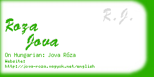 roza jova business card